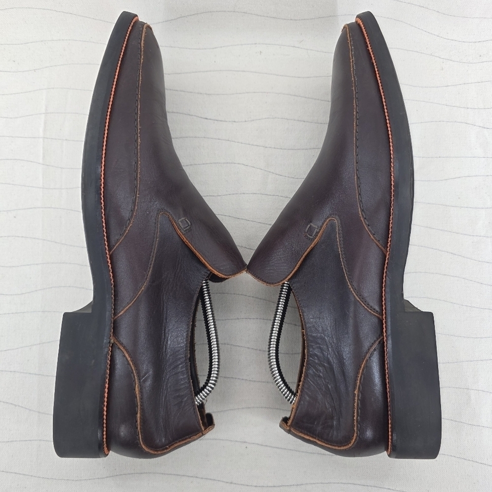 Toschi Mens CarbonLite Loafers Brown Orange Soft Leather CIS Equipped Size 11.5 - Picture 10 of 14